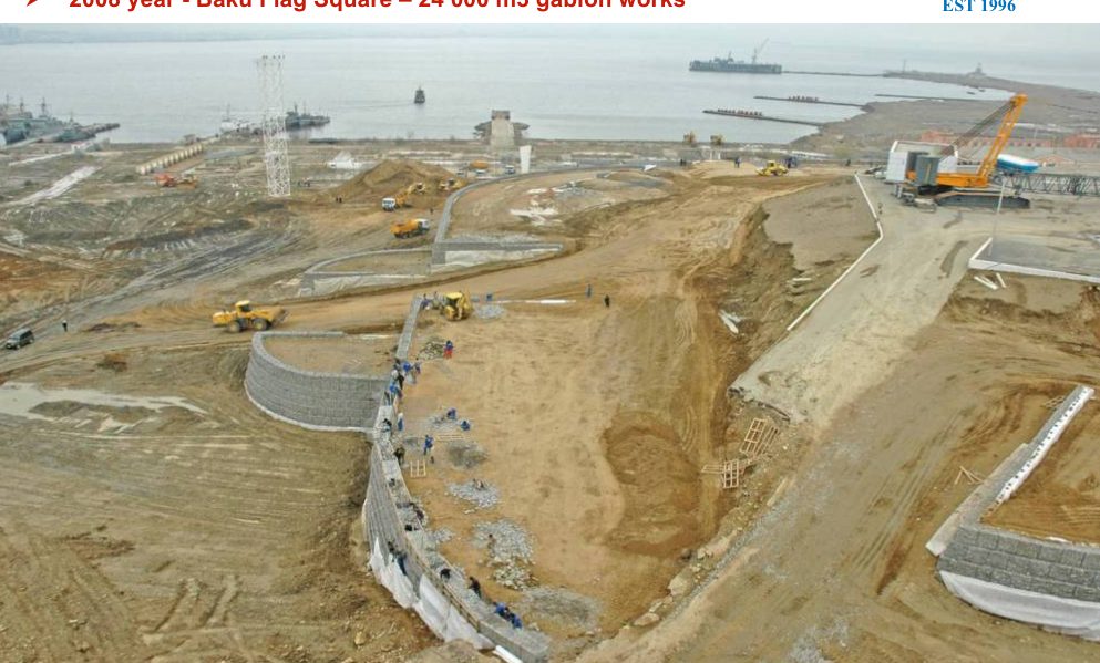 Baku Flag Square gabion works