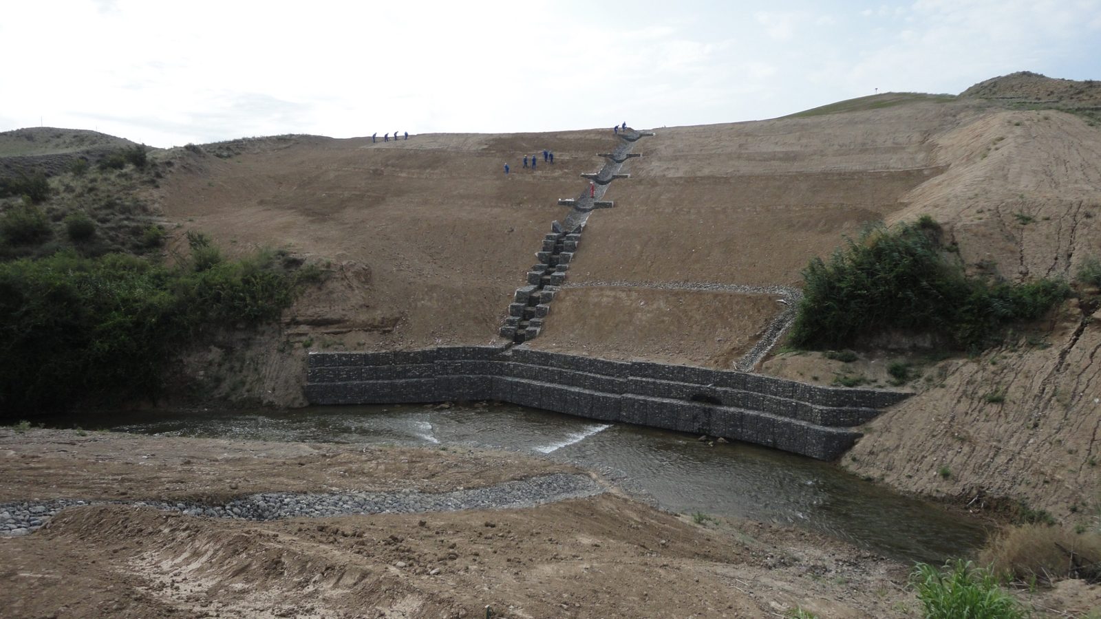 Mixed project photos River Gabion Channel