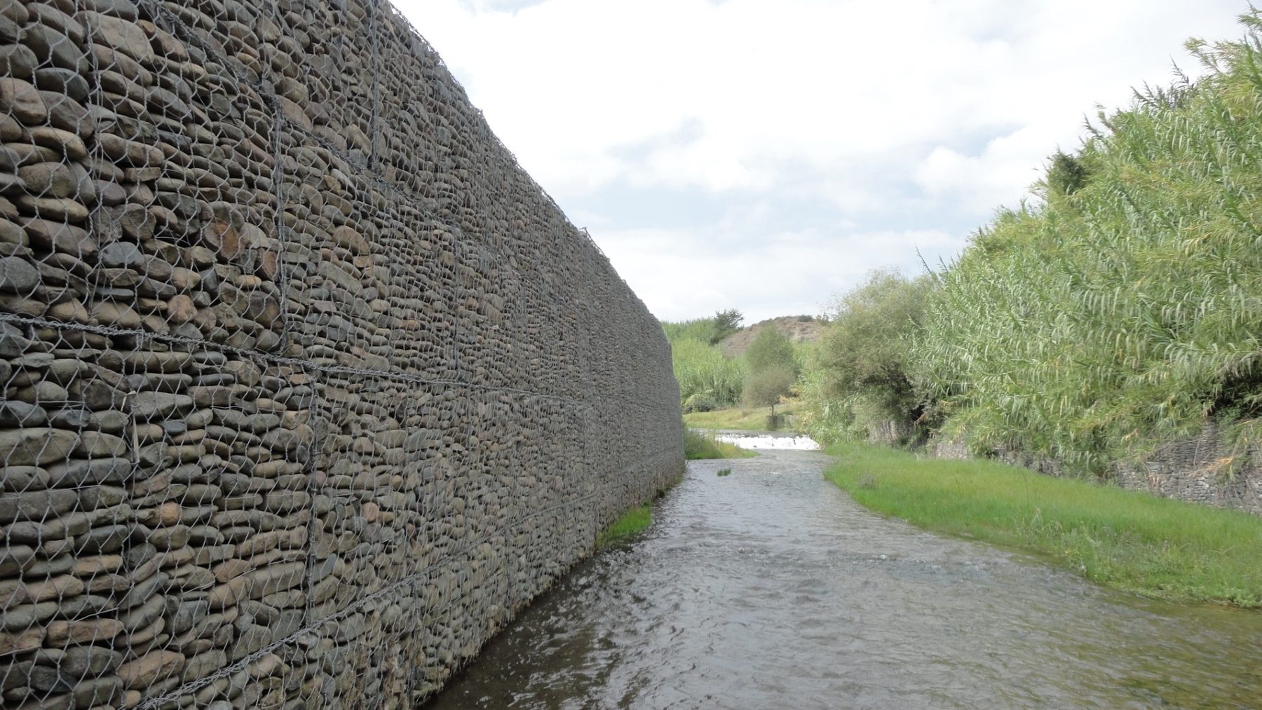 SCPX completed gabion bank protection