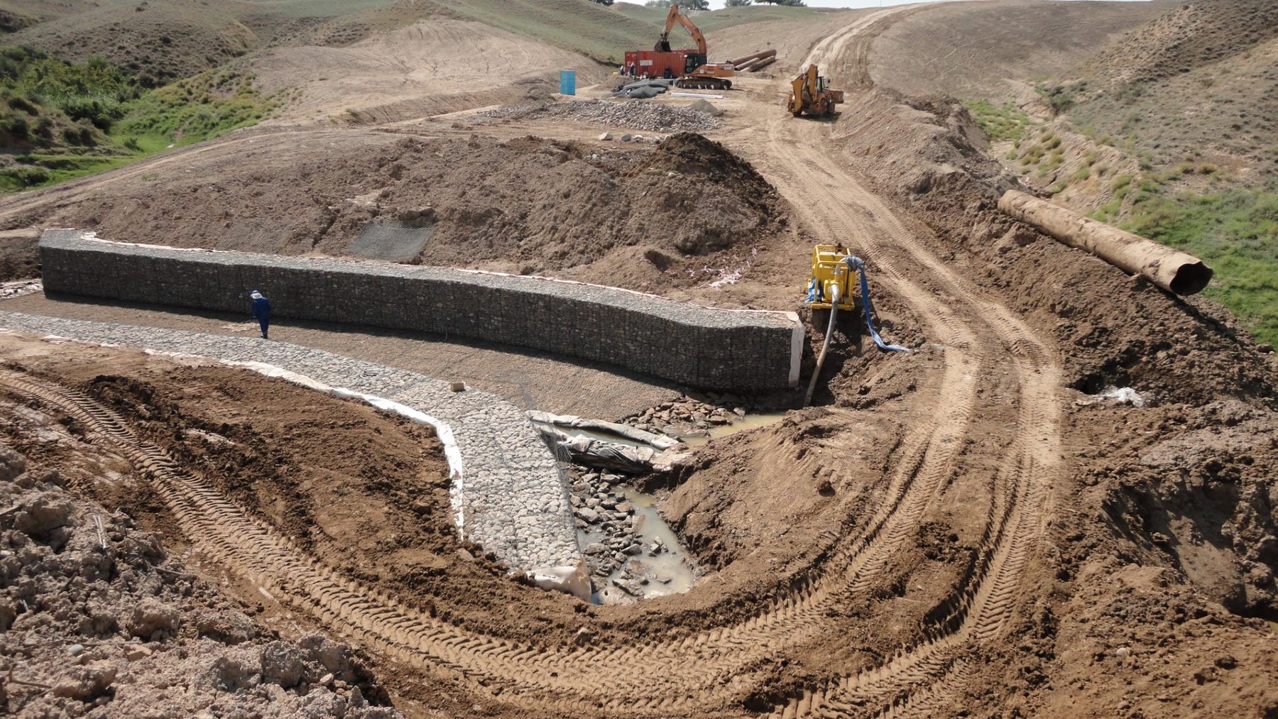 SCPX active construction excavation works