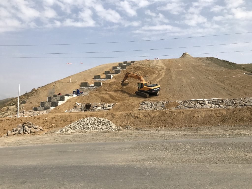 SCPX Georgia slope protection and gabion cascade
