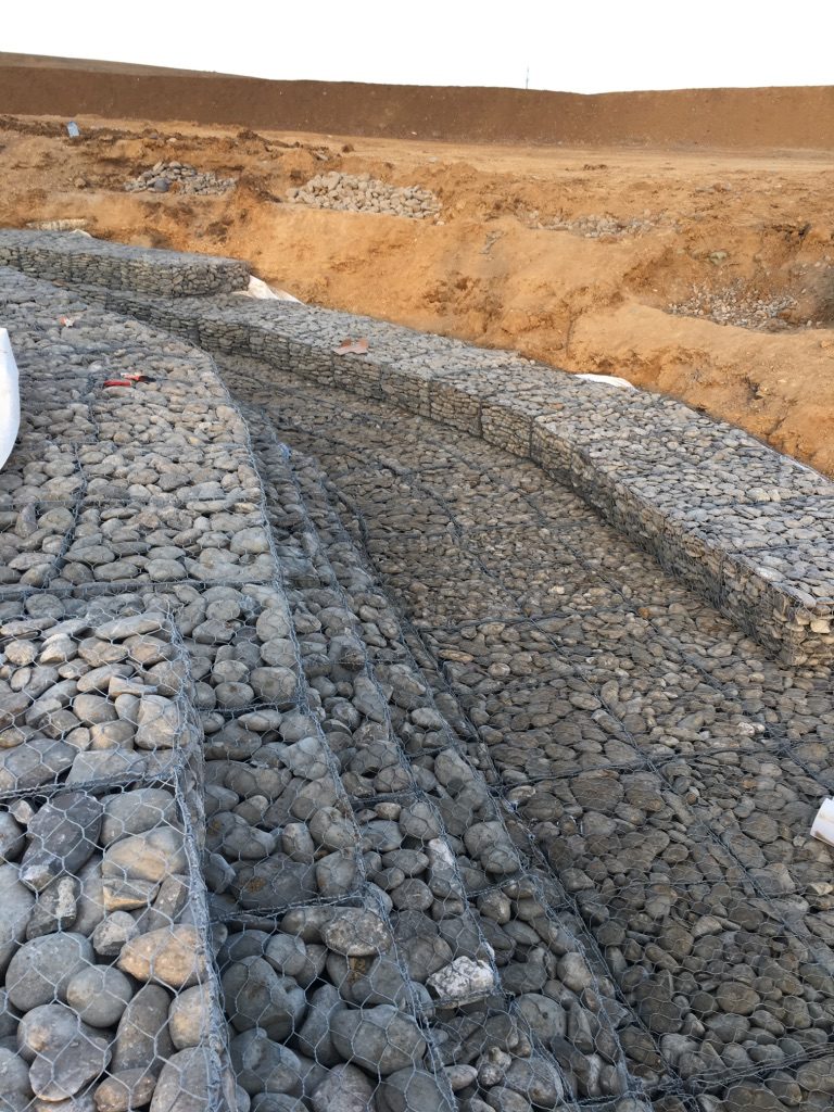 SCPX Georgia gabion wall river bank protection