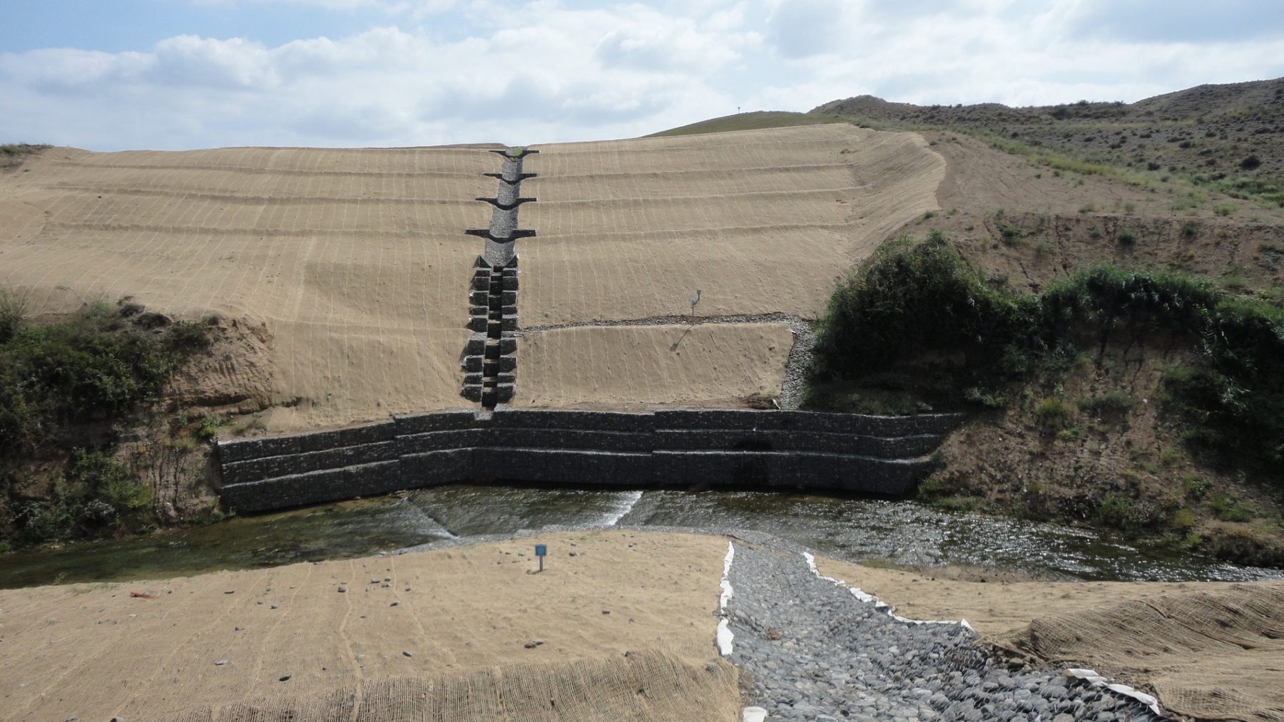 SCPX Azerbaijan 2017 gabion and slope protection